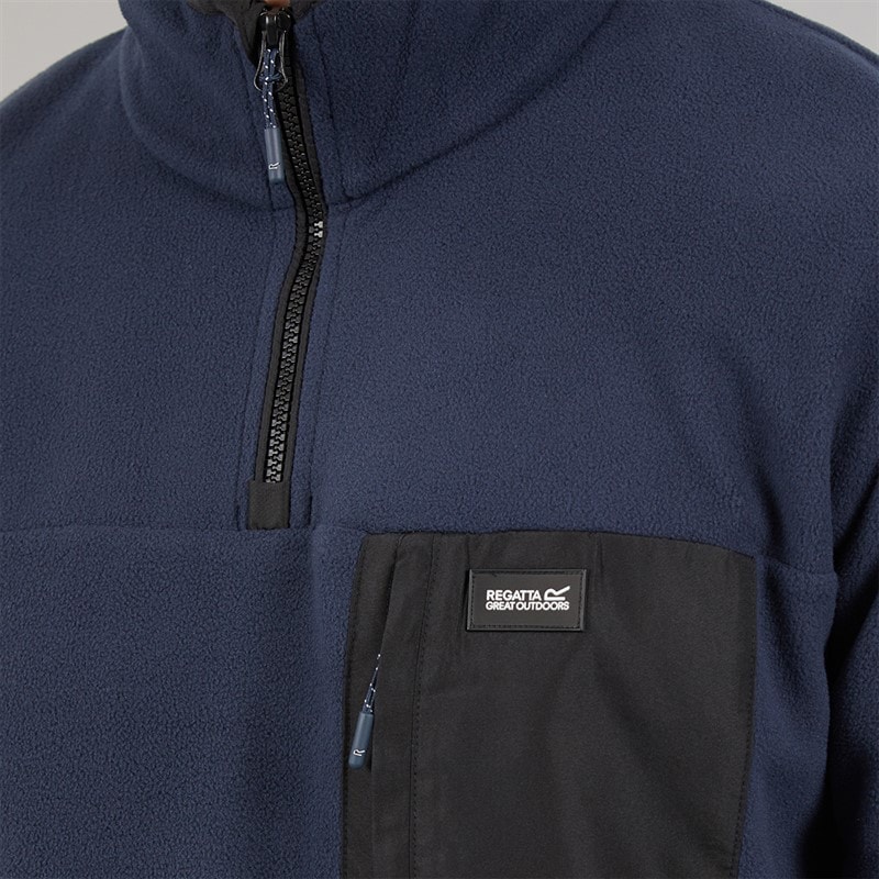 Regatta Mens Frankie 1/2 Zip Fleece Navy - Image 5