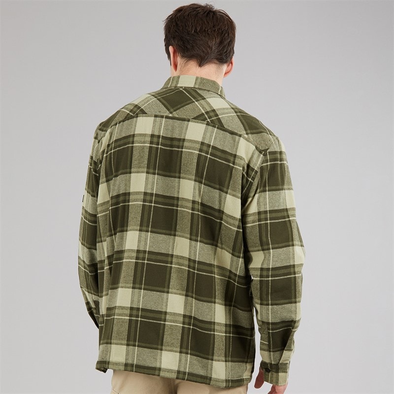 Regatta Mens Spennith Overshirt Dark Khaki/Black - Image 2