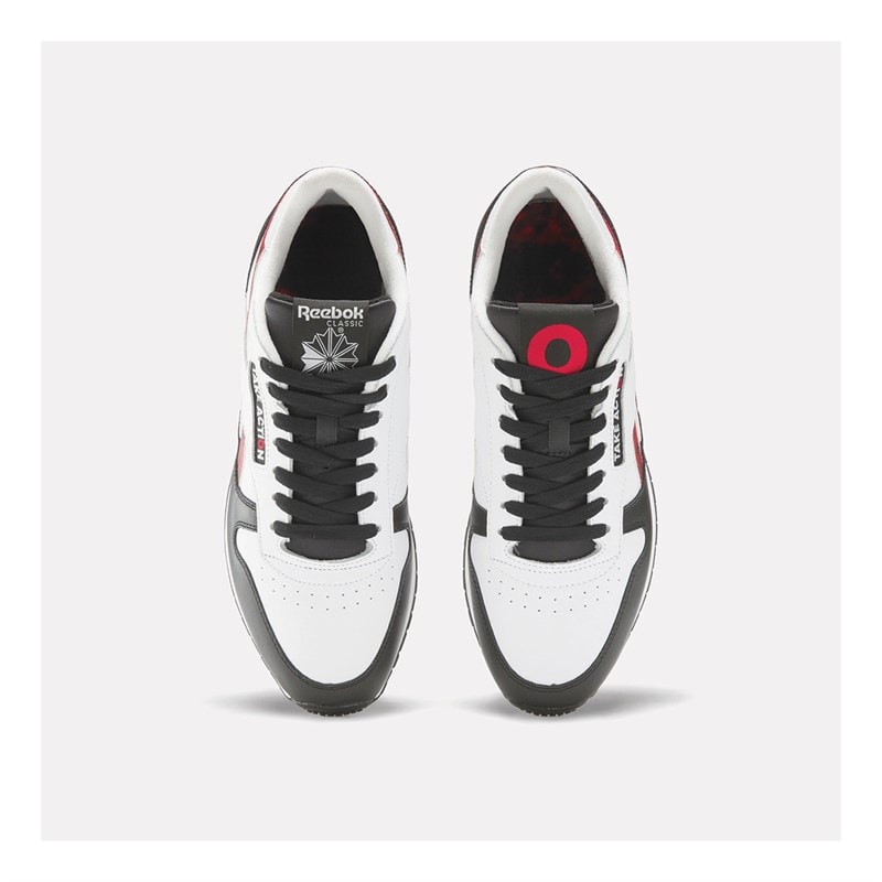 Reebok Classics X Global Citizen Classic Leather 'Take Action' Trainers White/Black/Red - Image 4