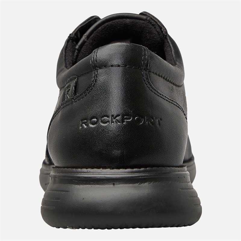 Rockport Mens Total Motion Brogue Shoes All Black - Image 3