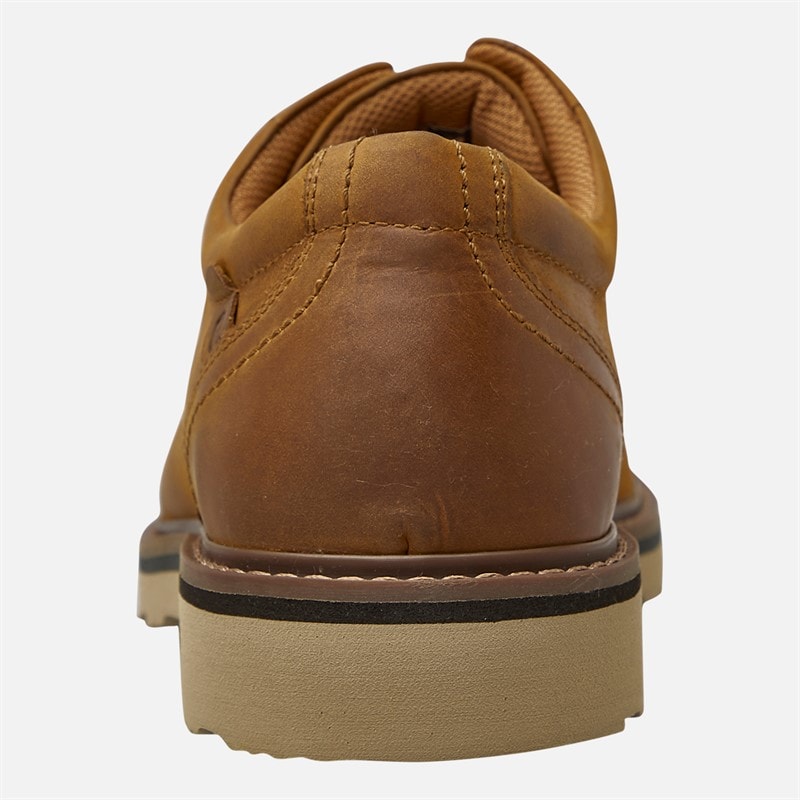 Rockport Mens Charlee Toe Cap Shoes Tan - Image 3