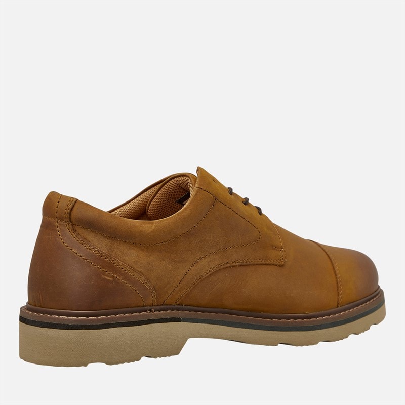 Rockport Mens Charlee Toe Cap Shoes Tan - Image 5