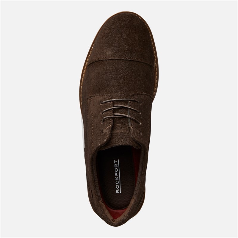Rockport Mens Charlee Toe Cap Shoes Brown - Image 4