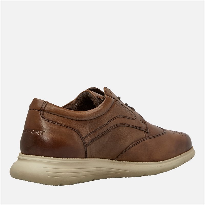 Rockport Mens Total Motion Brogue Shoes Tan - Image 5