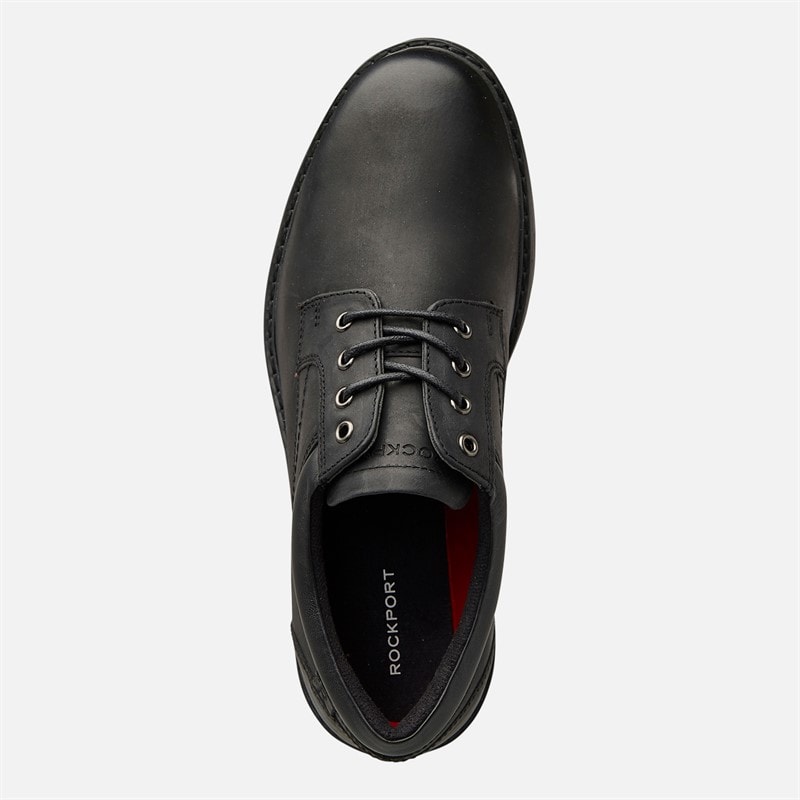 Rockport Mens Marshall Plain Toe Shoes Black - Image 4