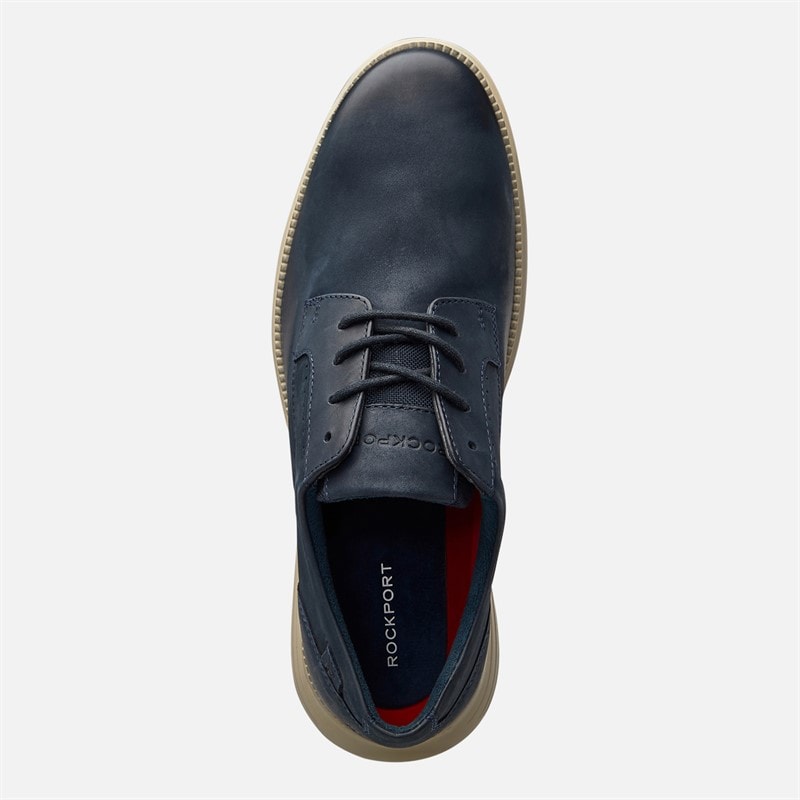 Rockport Mens Total Motion Plain Toe Derby Shoes Navy - Image 4