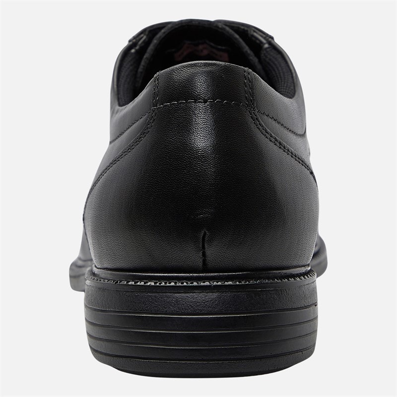 Rockport Mens Clifford Toe Cap Shoes Black - Image 3