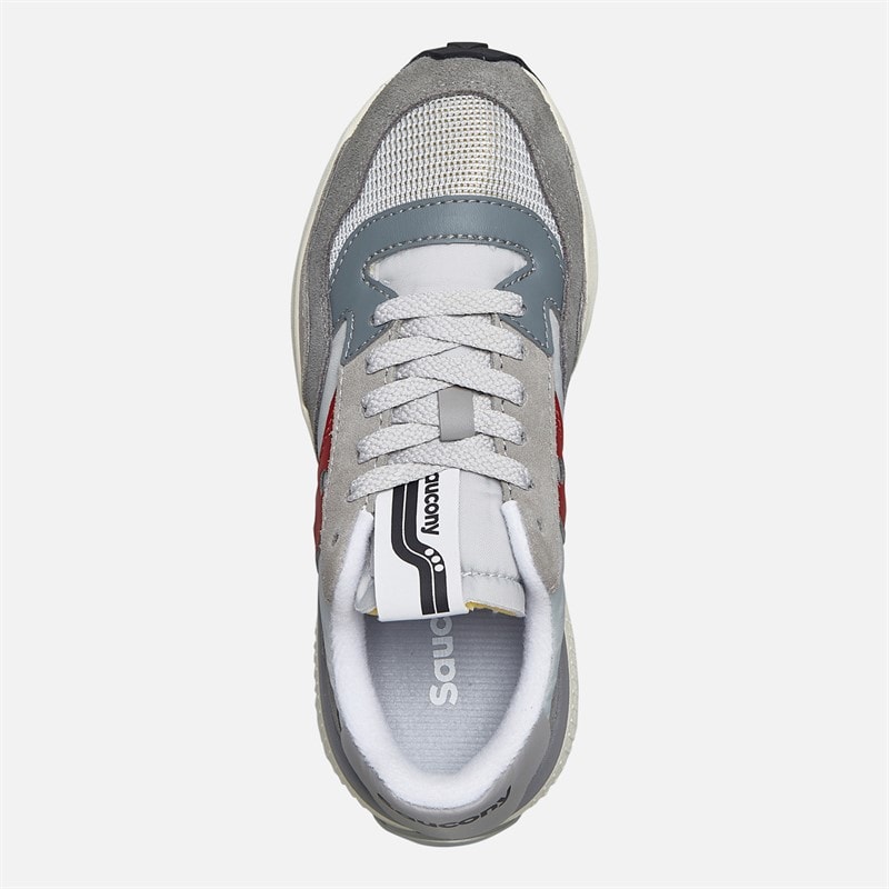 Saucony Womens Jazz NXT Trainers Grey/Red - Image 4