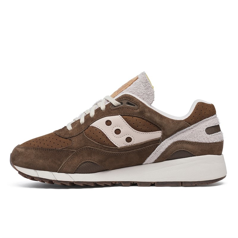 Saucony Mens Shadow 6000 Trainers Brown/Moon - Image 5