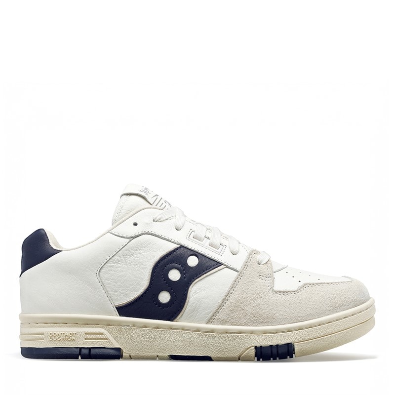 Saucony Sonic Low Trainers Beige/Blue - Image 1