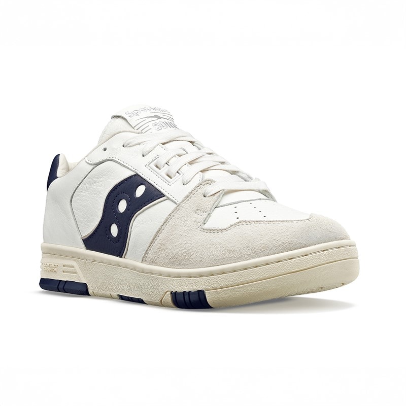 Saucony Sonic Low Trainers Beige/Blue - Image 3