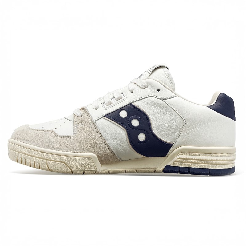 Saucony Sonic Low Trainers Beige/Blue - Image 5