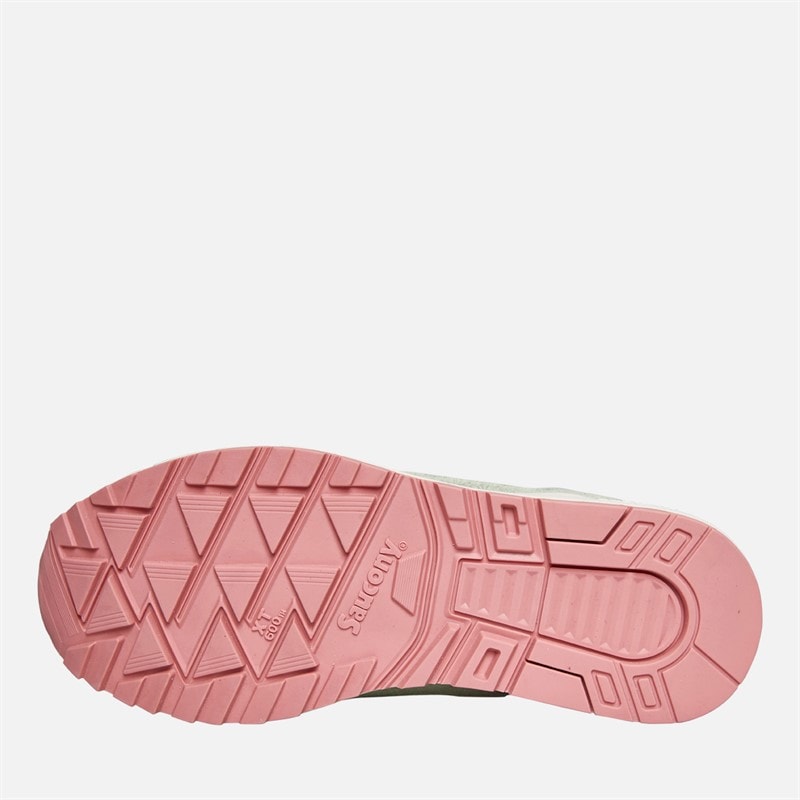Saucony Womens Shadow 6000 Trainers Green/Ivory - Image 2