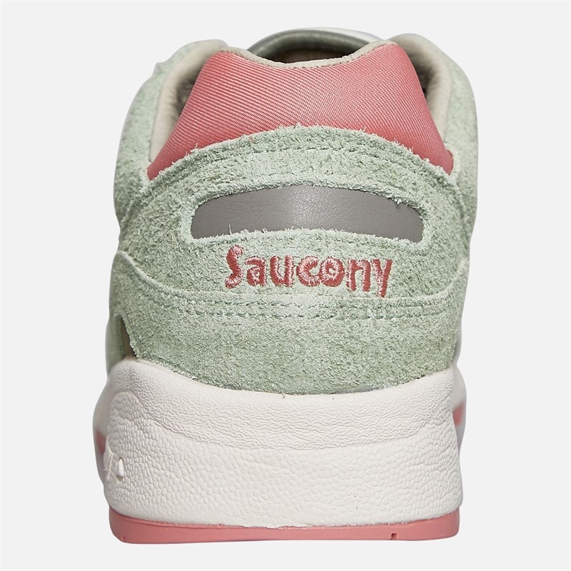 Saucony Womens Shadow 6000 Trainers Green/Ivory - Image 3