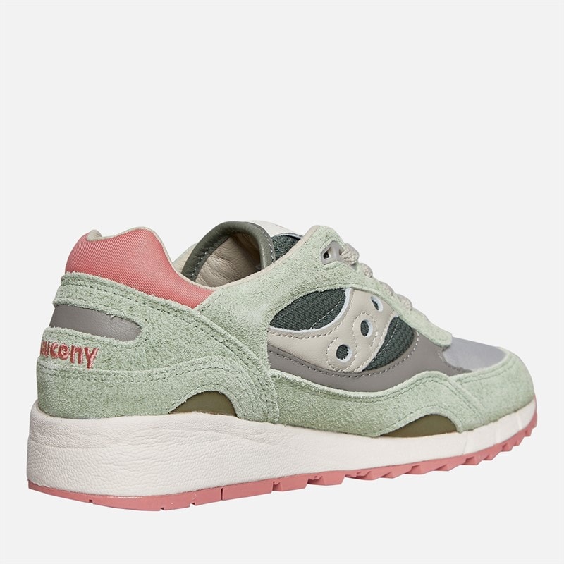 Saucony Womens Shadow 6000 Trainers Green/Ivory - Image 5