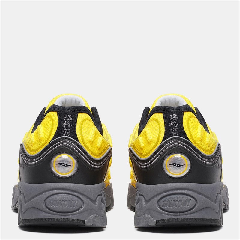 Saucony Matrix Trainers Yellow/Black - Image 3