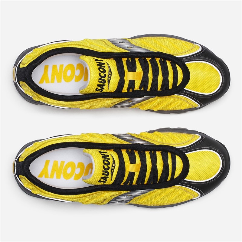 Saucony Matrix Trainers Yellow/Black - Image 4