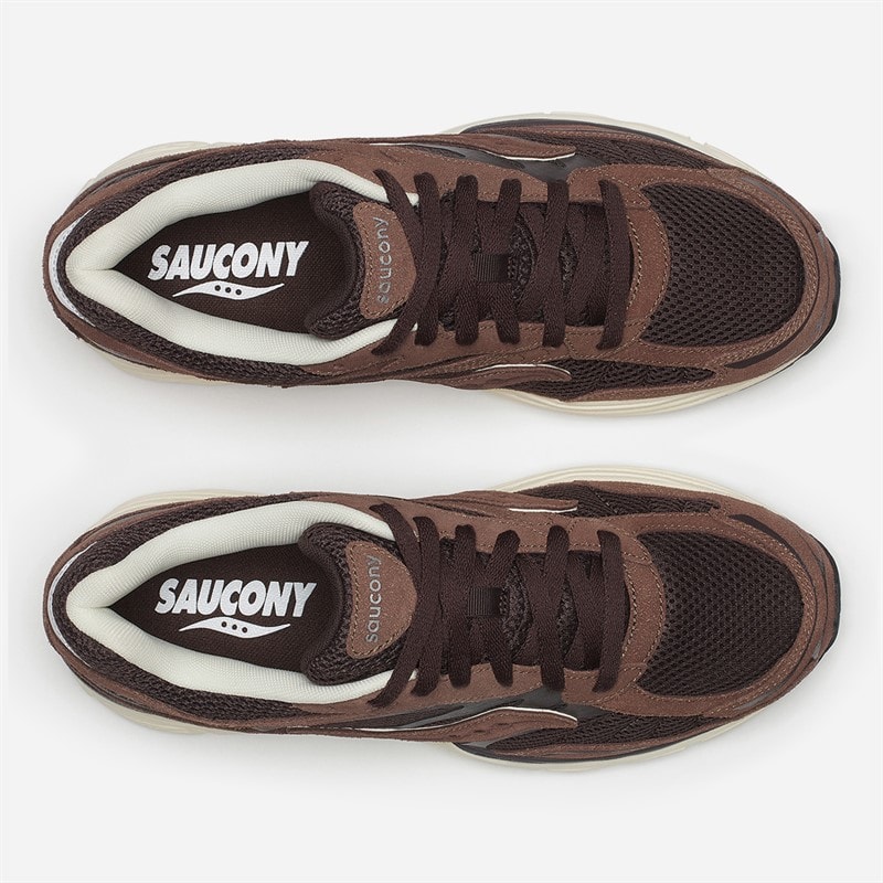 Saucony Progrid Omni 9 Trainers Coffee/Cream - Image 4