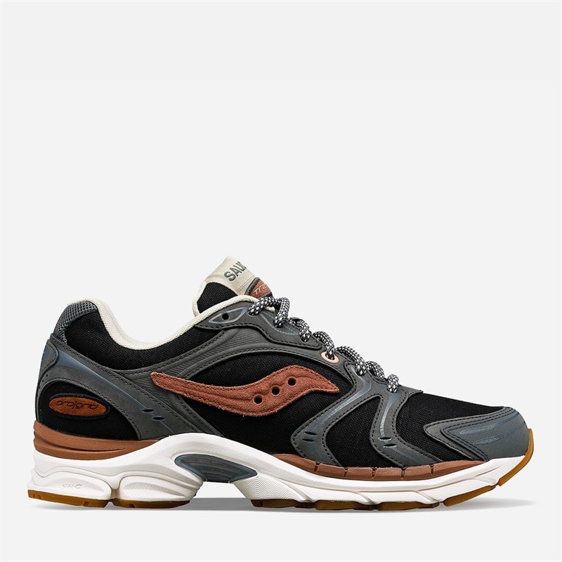 Saucony Mens Progrid Triumph 4 Trainers Grey/Brown - Image 1