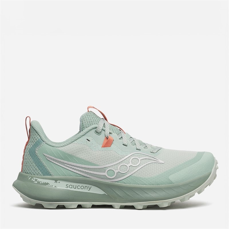 Saucony Womens Peregrine 15 Trail Running Shoes Mist/Aloe - Image 1