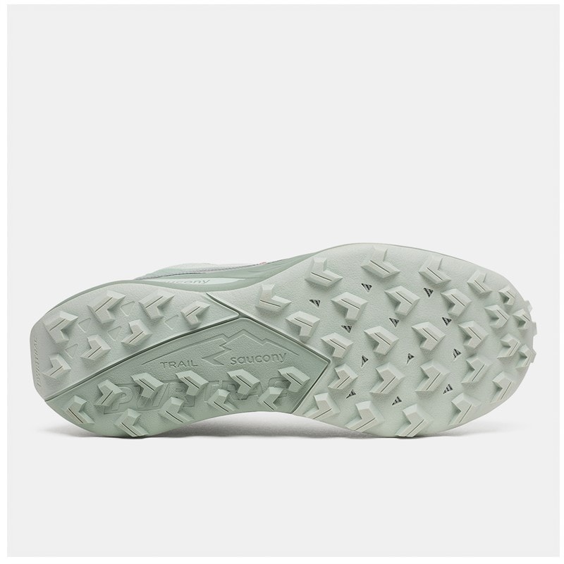 Saucony Womens Peregrine 15 Trail Running Shoes Mist/Aloe - Image 2
