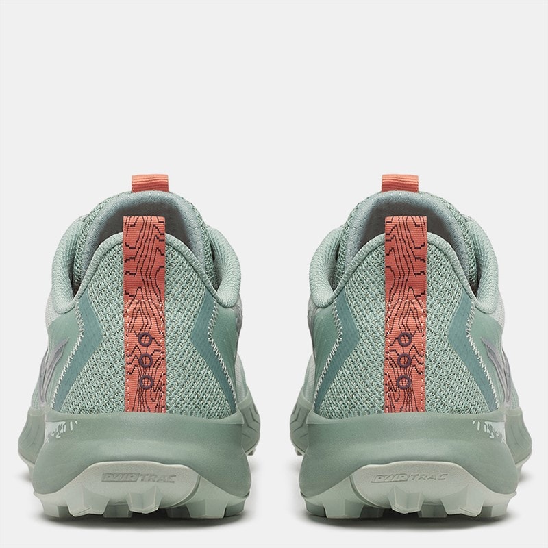 Saucony Womens Peregrine 15 Trail Running Shoes Mist/Aloe - Image 3