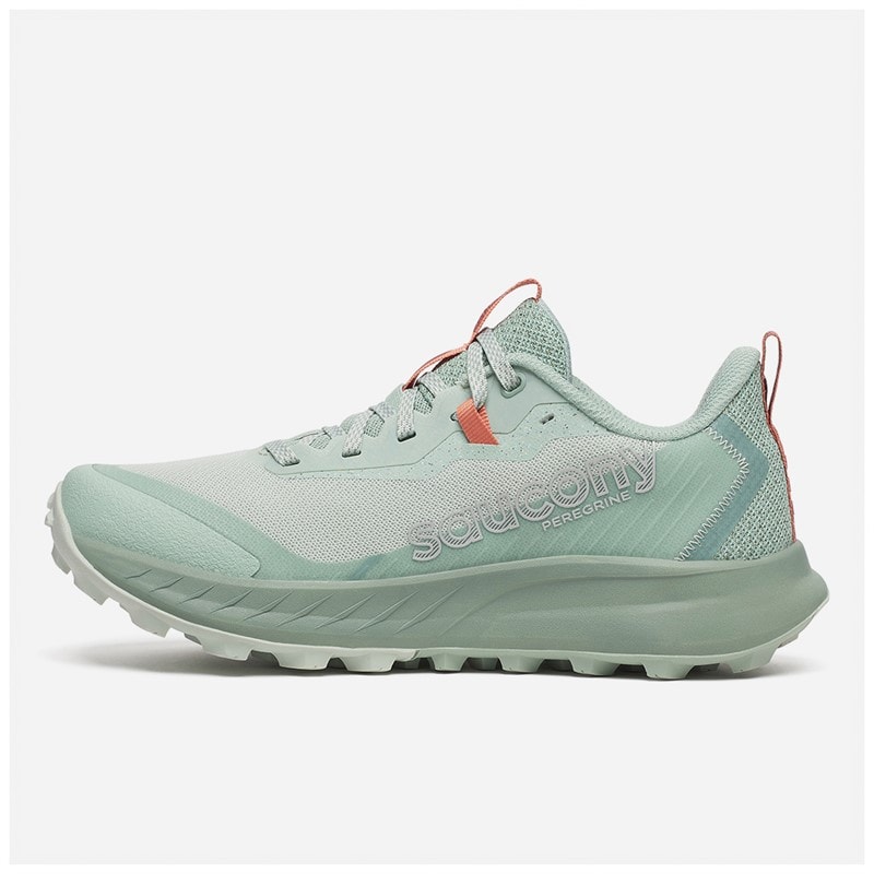 Saucony Womens Peregrine 15 Trail Running Shoes Mist/Aloe - Image 5