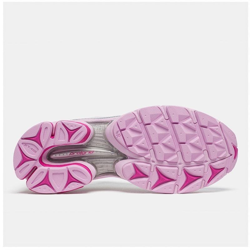 Saucony Womens Progrid Triumph 4 Trainers White/Pink - Image 2
