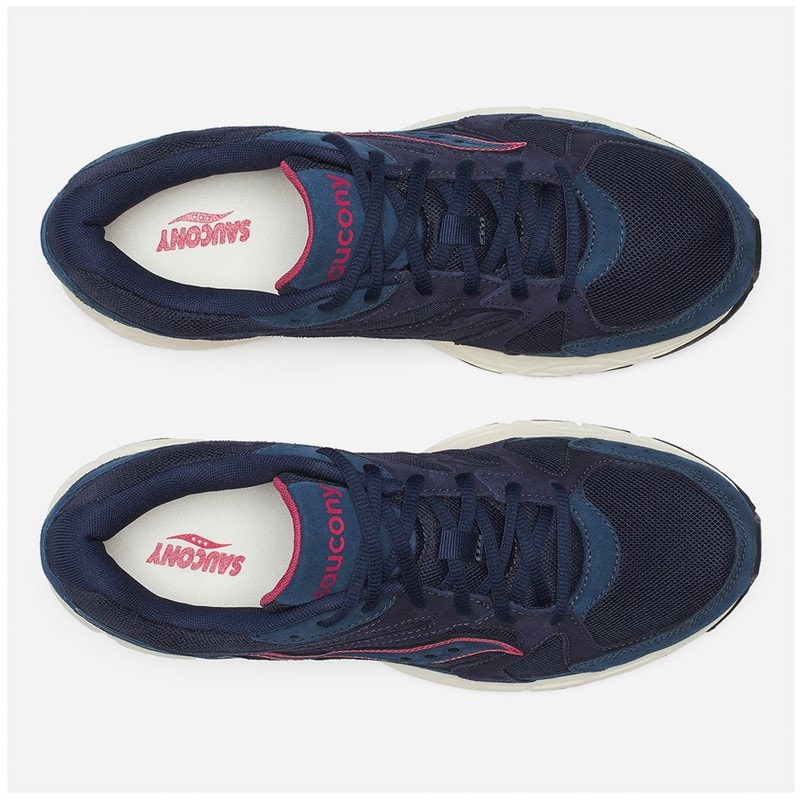 Saucony Mens Ride Millennium Trainers Navy/Off Whte - Image 4