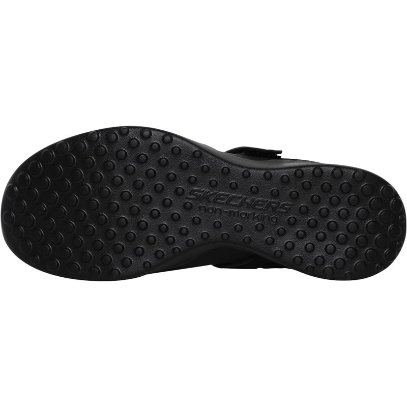 SKECHERS Junior Girls Back To School Microburst Scholar Holler Shoes Black - Image 2
