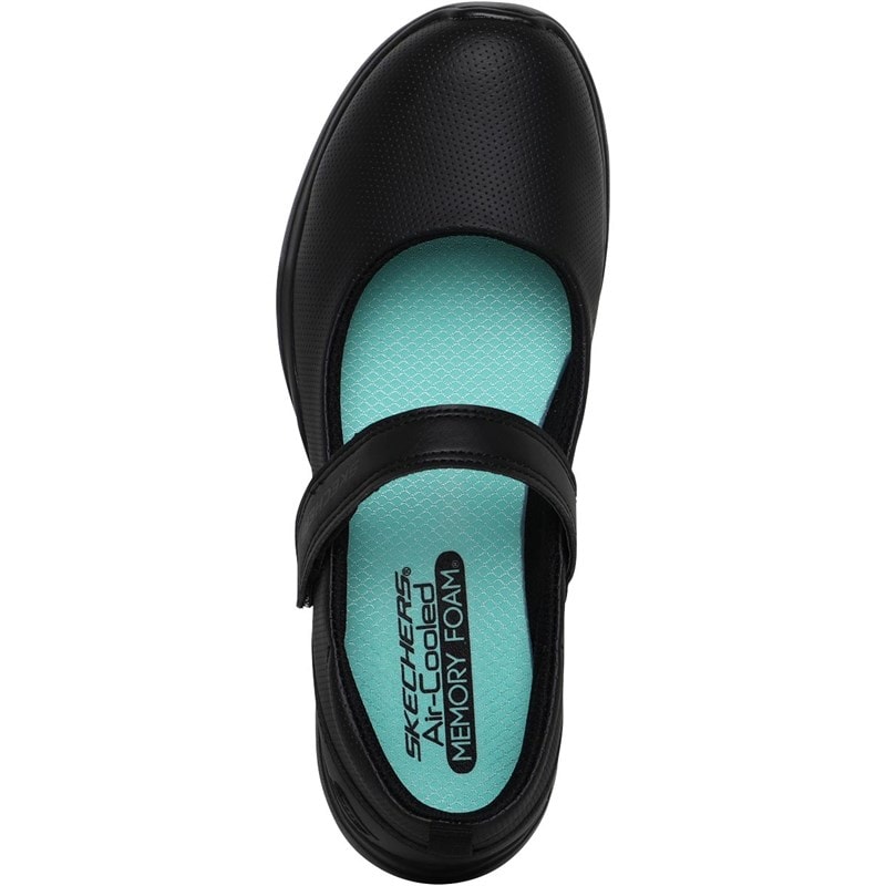 SKECHERS Junior Girls Back To School Microburst Scholar Holler Shoes Black - Image 4