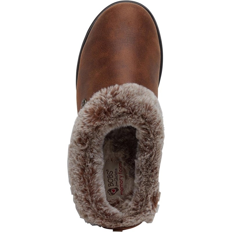 SKECHERS Womens BOBS Keepsakes R E M Slippers Brown - Image 4