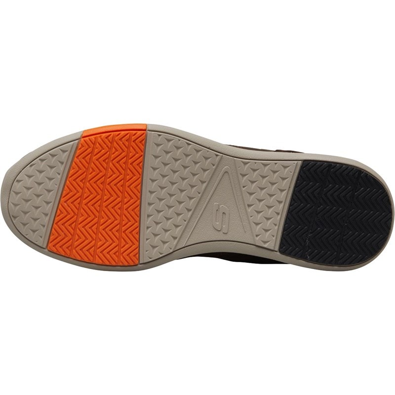 SKECHERS Mens Elent Velago Shoes Brown - Image 2