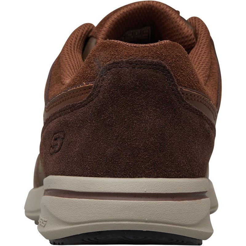 SKECHERS Mens Elent Velago Shoes Brown - Image 3