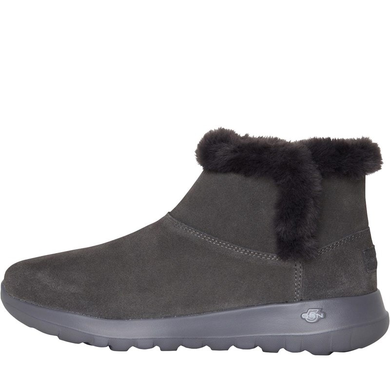 SKECHERS Womens On The GO Joy Bundle Up Boots Charcoal