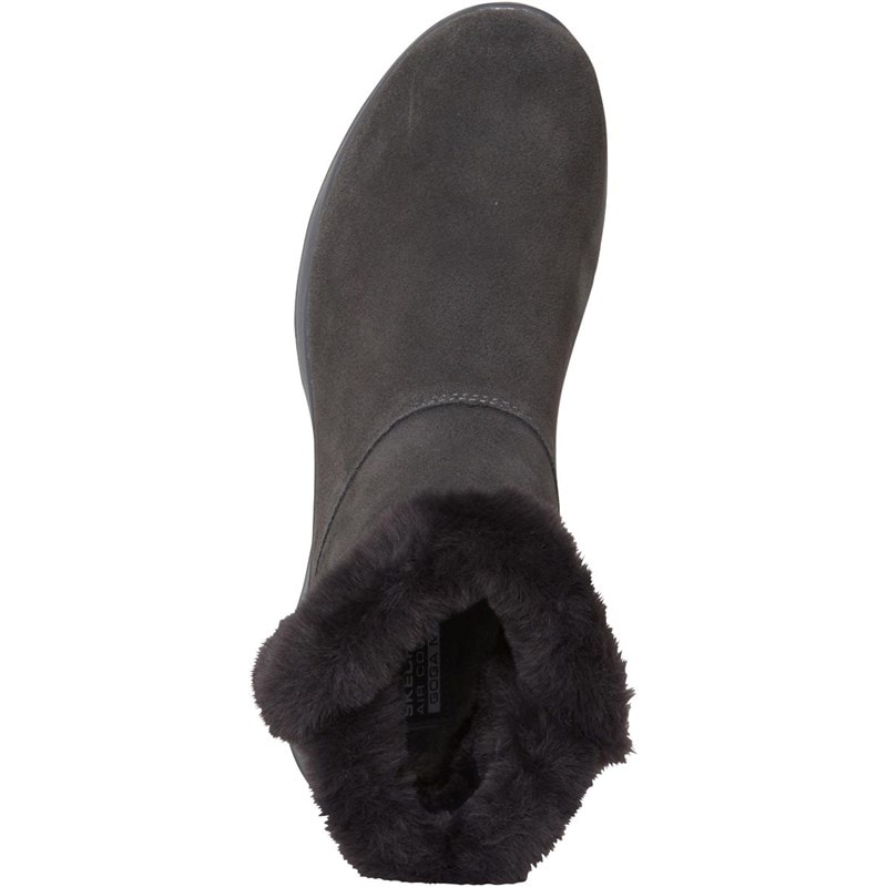 SKECHERS Womens On The GO Joy Bundle Up Boots Charcoal - Image 4