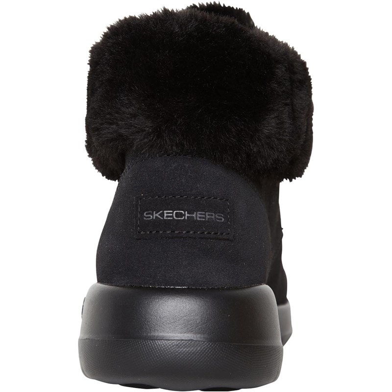 SKECHERS Womens On The GO Joy Lush Boots Black - Image 3