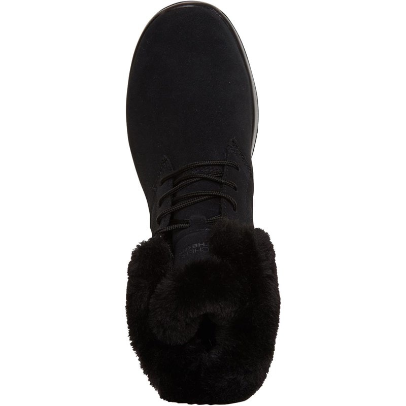 SKECHERS Womens On The GO Joy Lush Boots Black - Image 4