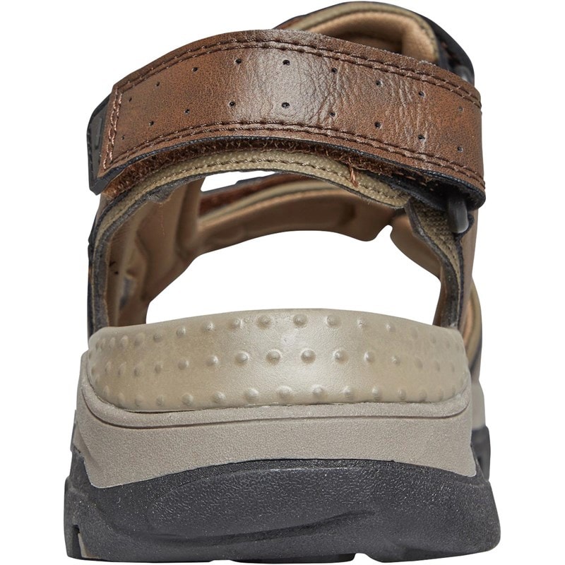 SKECHERS Mens Tresman Hirano Sandals Brown - Image 4