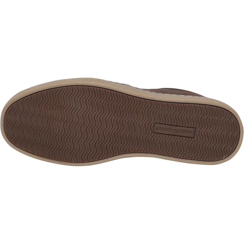 SKECHERS Mens Heston Lovano Shoes Dark Brown - Image 2
