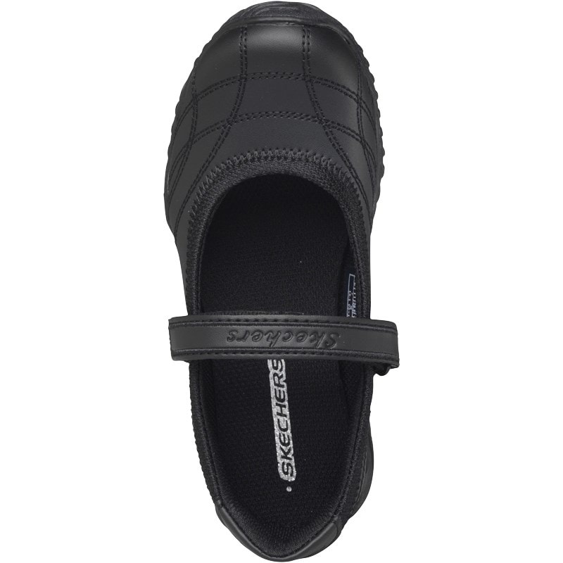 SKECHERS Junior Girls Velocity Pouty Shoes Black - Image 4