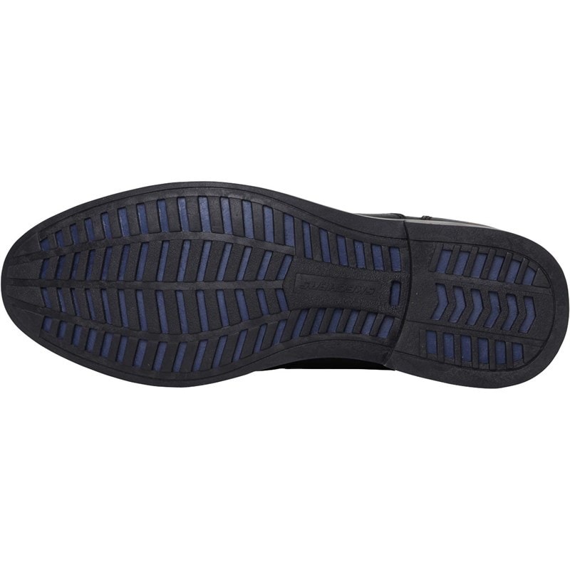 SKECHERS Mens Bregman Selone Shoes Black Leather - Image 2