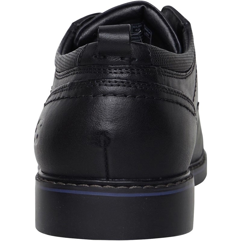SKECHERS Mens Bregman Selone Shoes Black Leather - Image 3