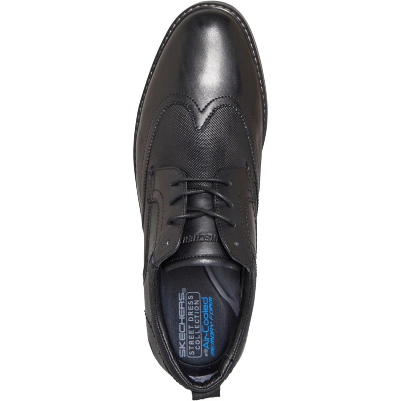 SKECHERS Mens Bregman Modeso Shoes Black - Image 4