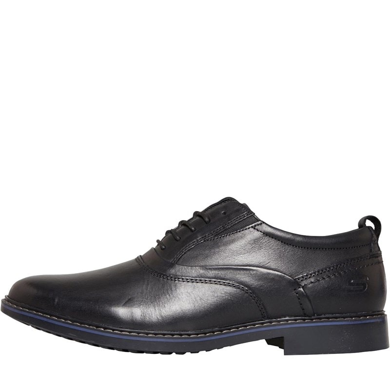 SKECHERS Mens Bregman Velson Shoes Black - Image 1