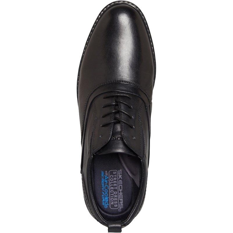 SKECHERS Mens Bregman Velson Shoes Black - Image 4