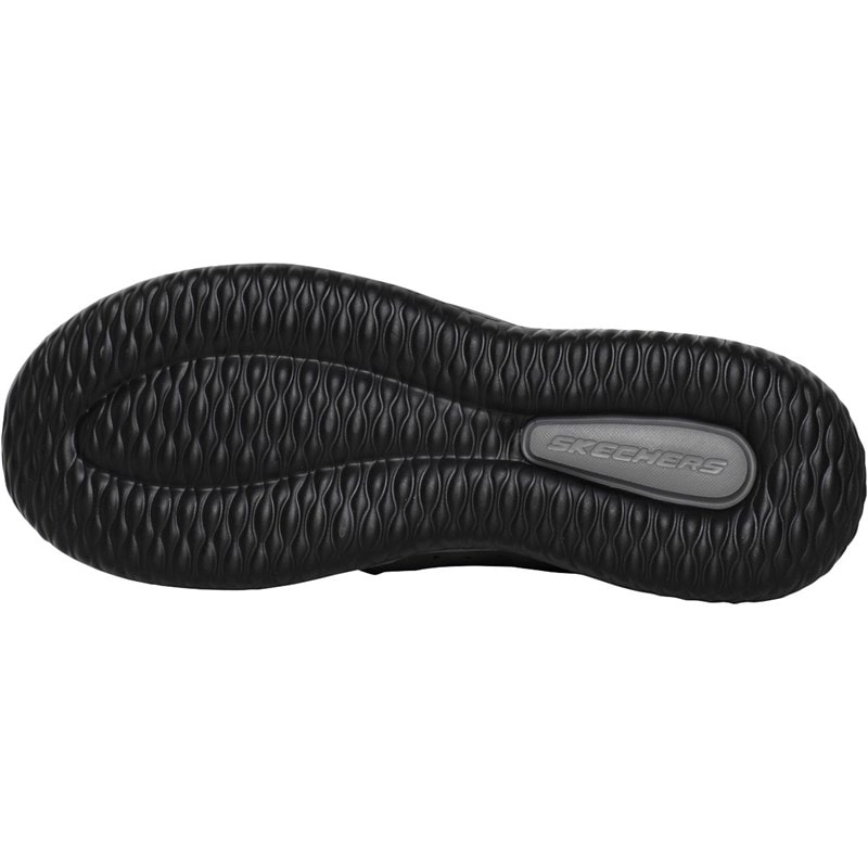 SKECHERS Mens Delson Axton Shoes Black/Grey - Image 2