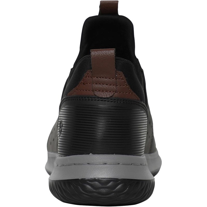 SKECHERS Mens Delson Axton Shoes Black/Grey - Image 3