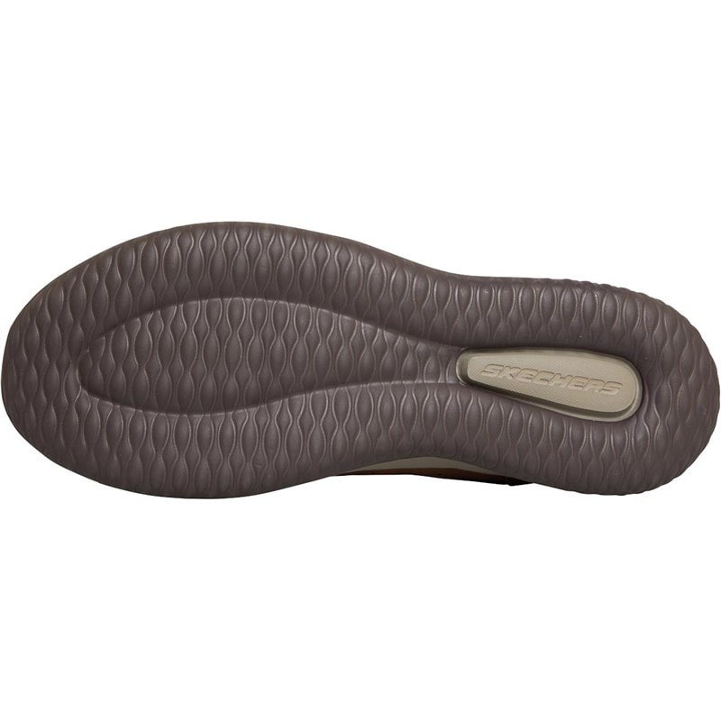 SKECHERS Mens Delson Axton Shoes Dark Brown - Image 2
