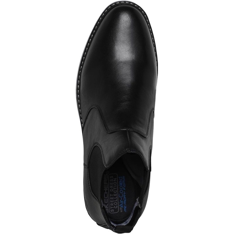 SKECHERS Mens Bregman Morago Chelsea Boots Black - Image 4